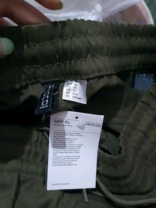 H&amp;M Crease Leg Drawstring Trouser