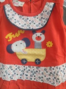 Three Cute New Dresses Combo For 6-9months Bab