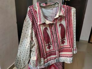Printed Top with Palazzos wit Co-ord