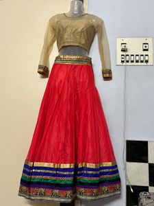Peach Lehenga Choli Set