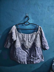Lace Trim Top