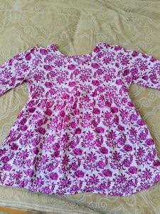 Pink Floral Print Tunic