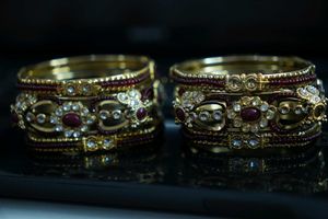 Elegant Indian Bangles (Set of 6)