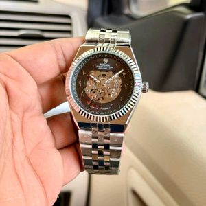 ROLEX AUTOMATIC WATCH FOR HIM SKELETON DIAL