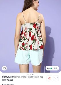BERRYLUSH Floral Peplum Top