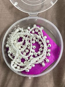 Silver Anklet with Bells