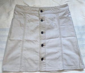 Old Navy Beige  Button-Front Skirt