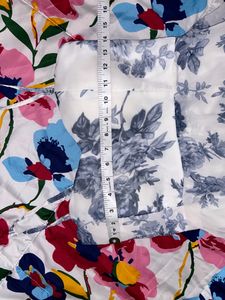 New Floral Print Knee Length Dress