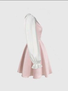 Pink &amp; White Dress