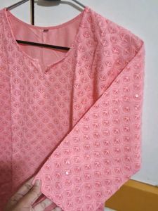 Beautiful Chikan n Sequins Kurta