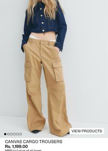 Canvas Cargo Trousers