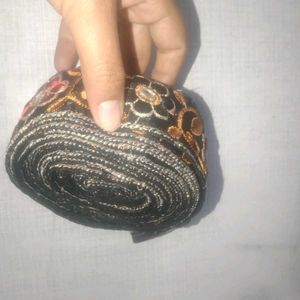 Black And Red Embroidery Lace💞🌼