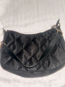 Black Quilted Handbag