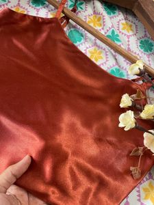 Berrylush Satin Shoulder Strap Top❤️