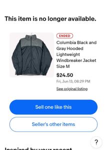 Columbia Black &amp;Gray Hodded Jacket
