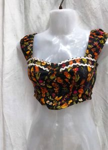 412011. Floral Print corset