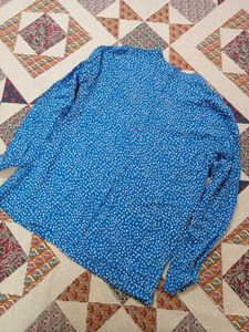 Blue Printed Top