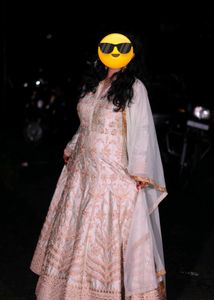 Designer Partywear Pista Green Gown