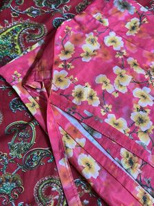 Floral Print Wrap Around Long Skirt