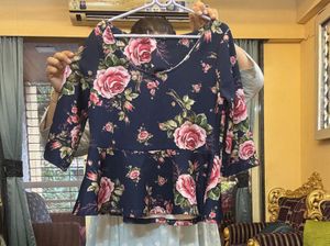 Floral Peplum Top