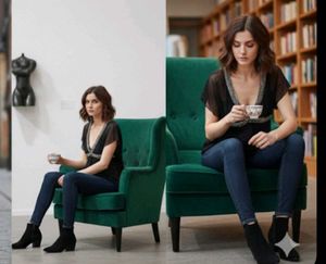 Elegant Black V-Neck Top