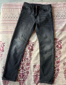 Stylish Gray Denim Jeans