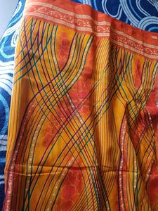 Elegant Orange &amp; Yellow Saree