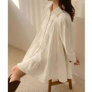 Elegant White Shirt Dress