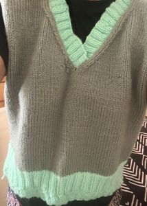 Hand knit Sweater Vest