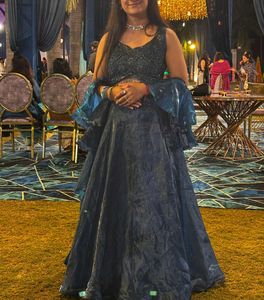 crop top lehenga with fully embroided blouse