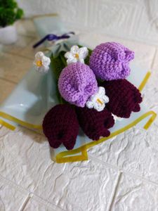 Crochet Tulip Bouquet