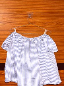 Striped Off-Shoulder Top
