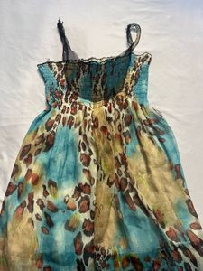 Colorful Animal Print Sun Dress