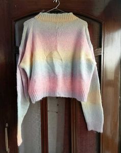 URBANIC Rainbow Knit Sweater