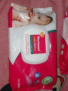 Morrisns SoftBaby Wipes Combo Of 2 Packs - 72 Each