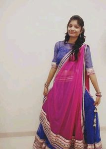 Women Designer Pink Blue Lehenga