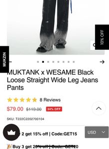 Y2K High Waist Baggy Jeans🕷️