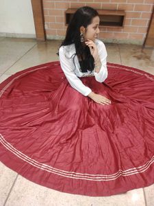 Maroon Navratri Skirt