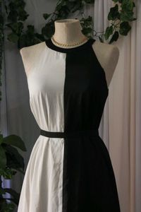 Black &amp; White Maxi Dress