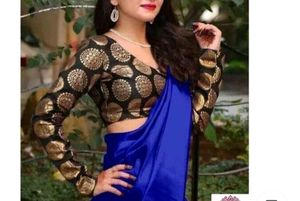 sile royal saree with blouse peice brand new