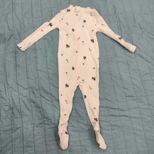 Beautiful Peach Christmas Themed RLE Sleepsuit