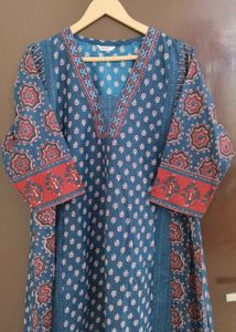 AjrakPrint AlineAnarkaliSuit