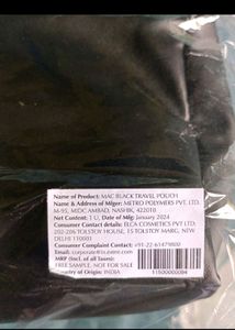 Mac Black Travel Pouch