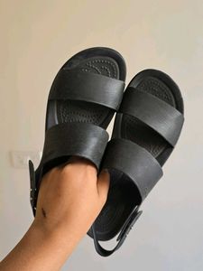 CROCS Black Brooklyn Platform Sandals