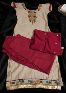 Kurta Plazzo Dupatta Set (3 Pc )