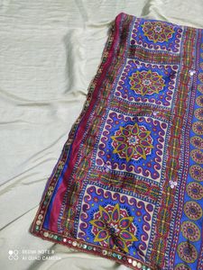 Mirror Work Saree