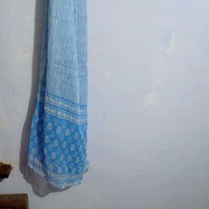 Blue Kurta With Duppatta