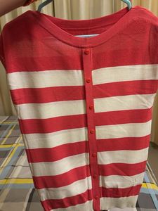 Striped Button-Down Top