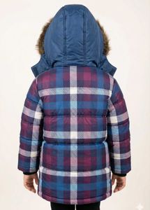 Cute Plaid Puffer Jacket