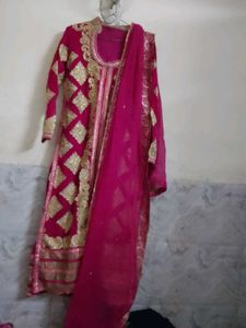 Kurta  Open Plazoo Dupatta